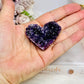 Small Amethyst Cluster Heart on Stand
