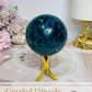 Blue Apatite Sphere on Stand 350g