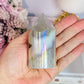 Beautiful 8cm Chunky Angel Aura Druzy Agate Tower | Cylinder