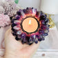 Chunky Large Resin Amethyst Candle Holder