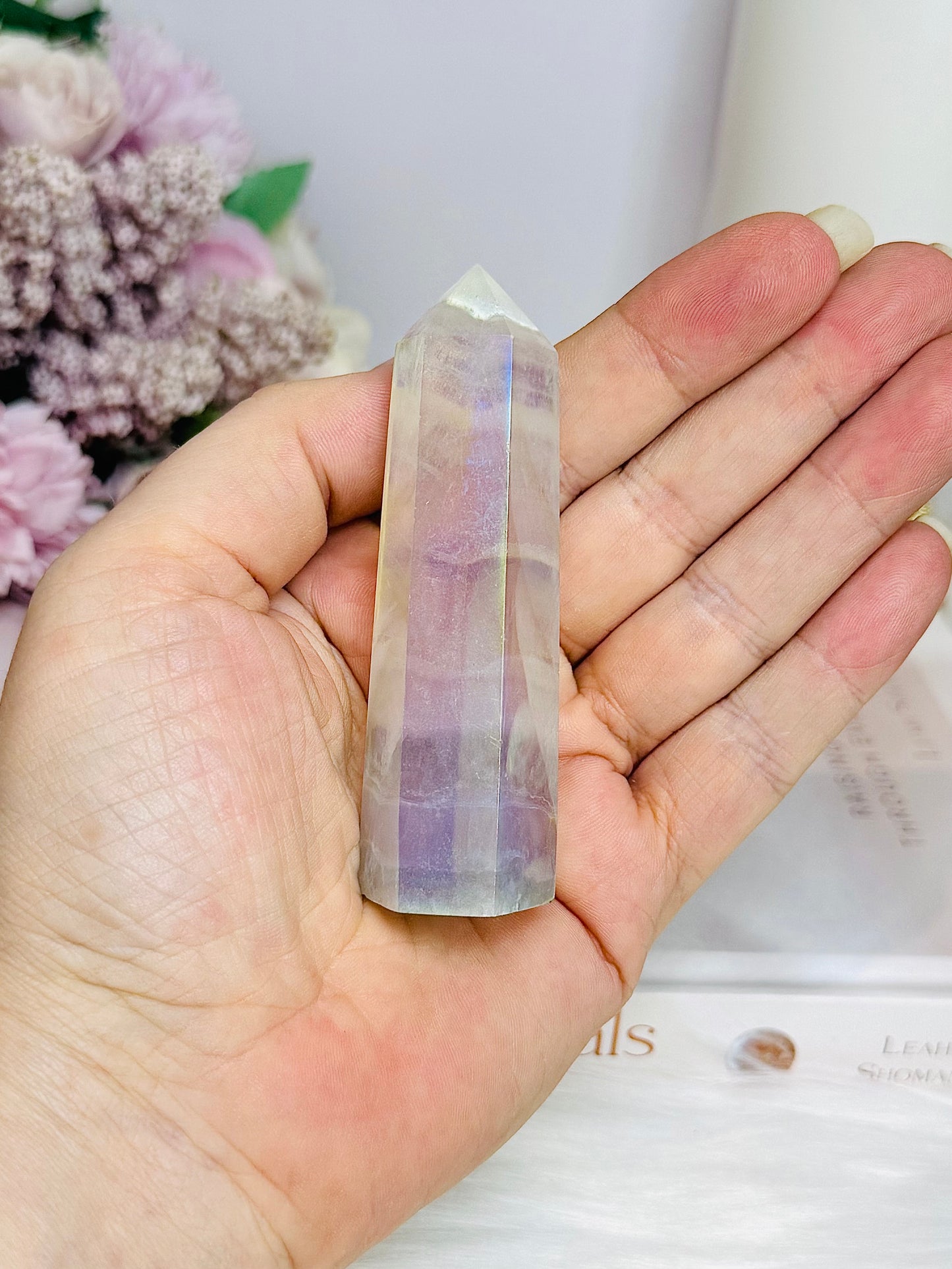 Angel Aura Pastel Fluorite Tower 8cm