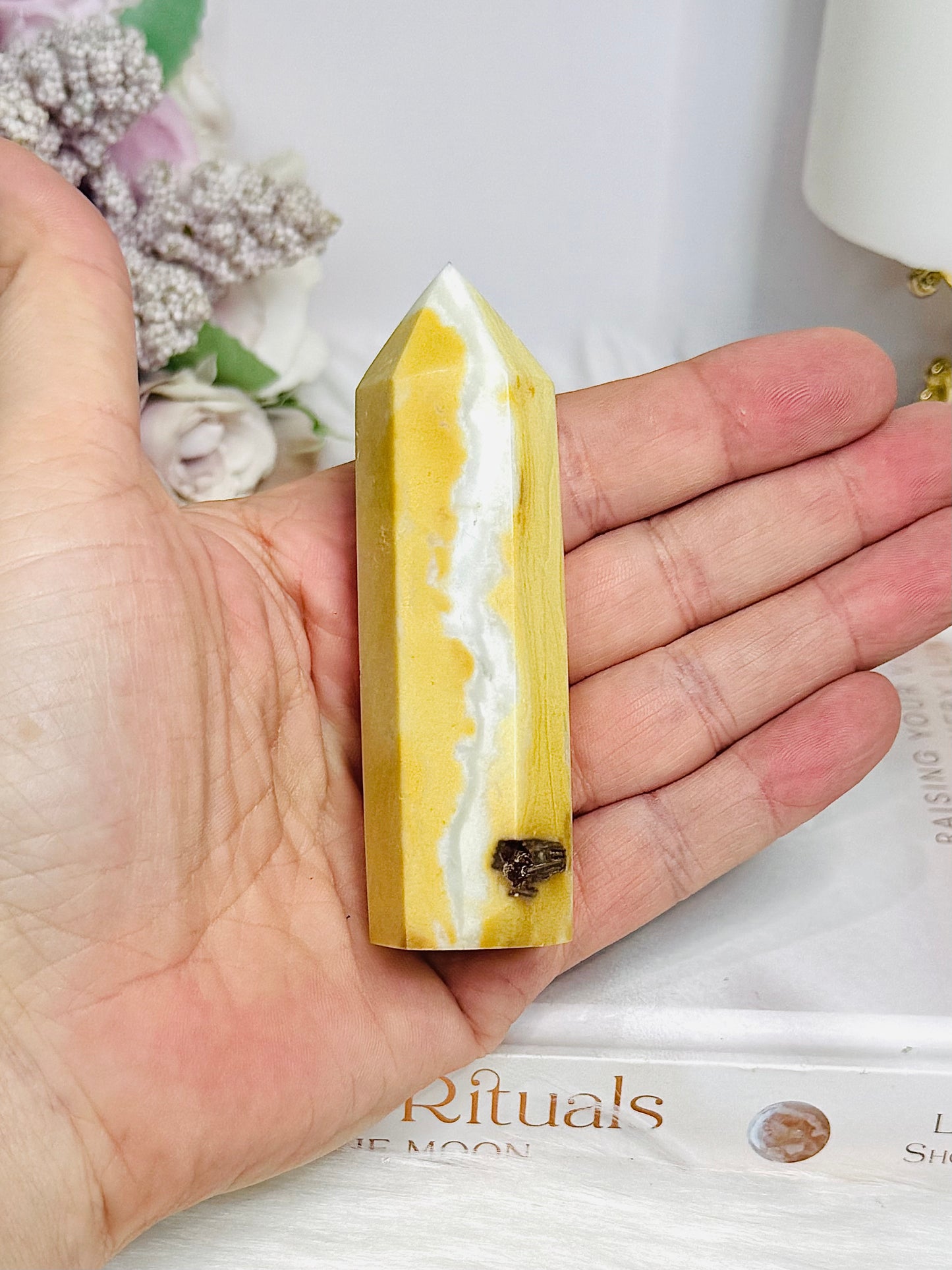 Sky Blue Quartz Tower 8.5cm