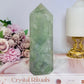 Chunky Large Green Fluorite Tower with Rainbows 15cm 630g
