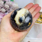 Large Brecciated Fluorite Sphere on Stand 455g