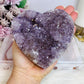 Large Druzy Amethyst Cluster Heart 10cm 681g