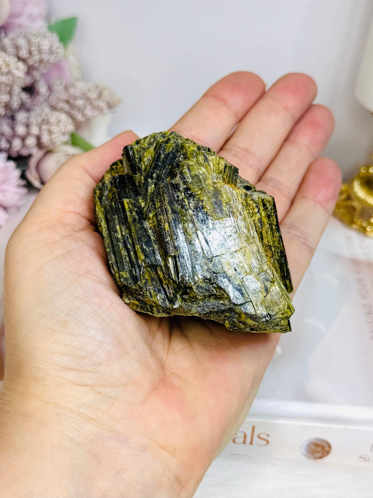 Natural Green Tourmaline Specimen 254g