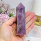 Lavender Rose Quartz Tower 11cm