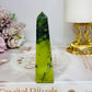 Green Serpentine Jade Obelisk Tower 9.5cm
