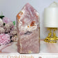 High Grade Druzy Pink Amethyst Tower 15cm 695g