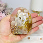 Flower Agate Druzy Freeform 8.5cm