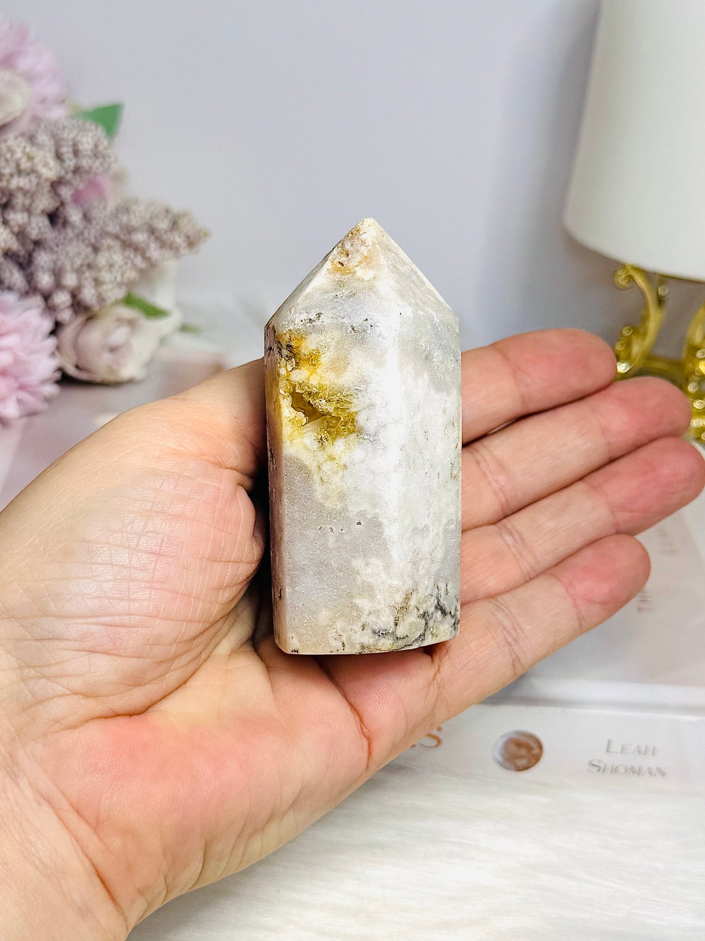 Pink Amethyst Druzy Tower 8cm