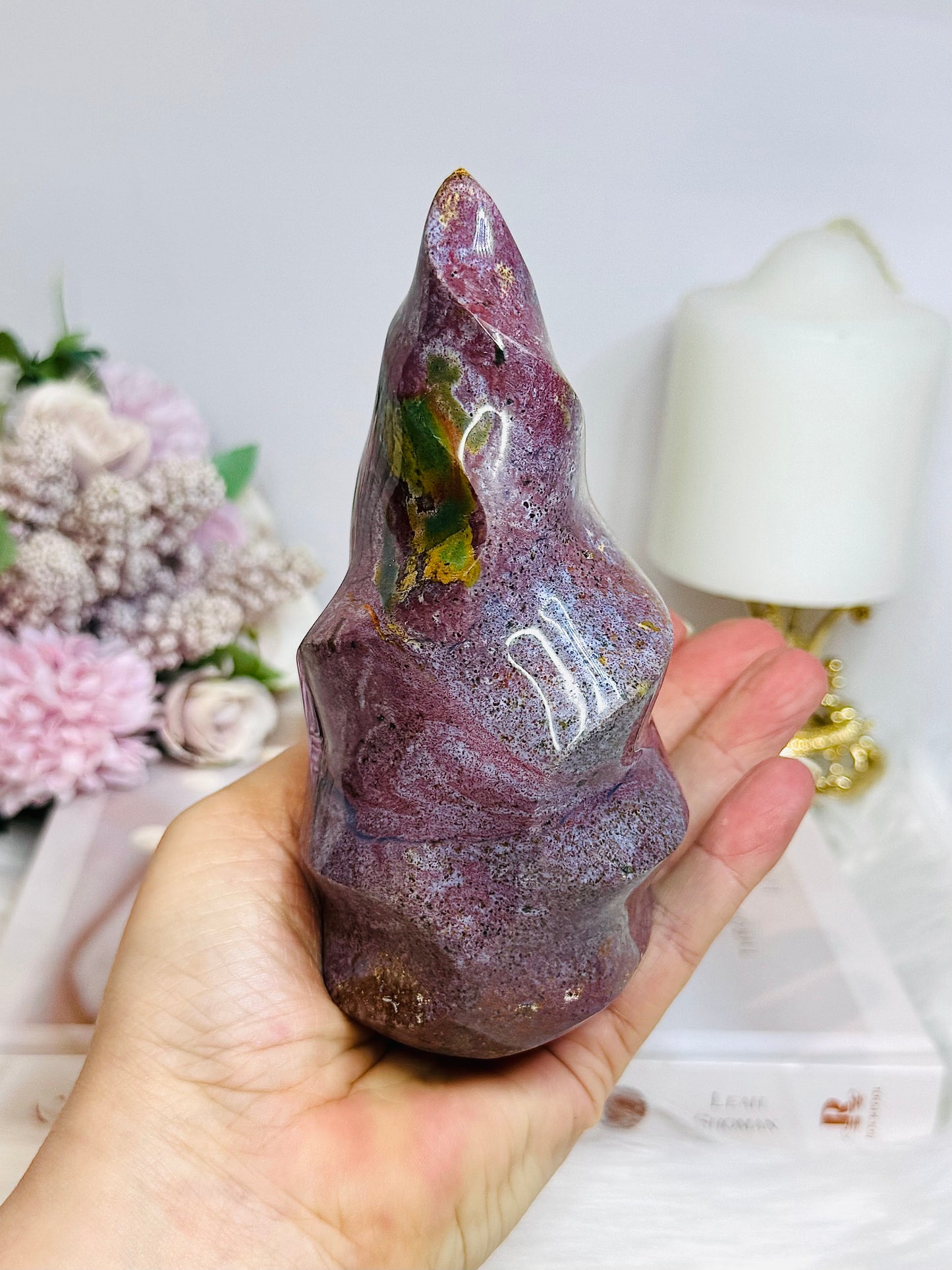 Large High Grade Ocean Jasper Flame 14cm 632g