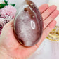 Large 503gram Druzy Agate Carved & Polished Egg On Stand From Brazil