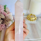 UV Reactive Pink Mangano Calcite Tower | Generator 16cm