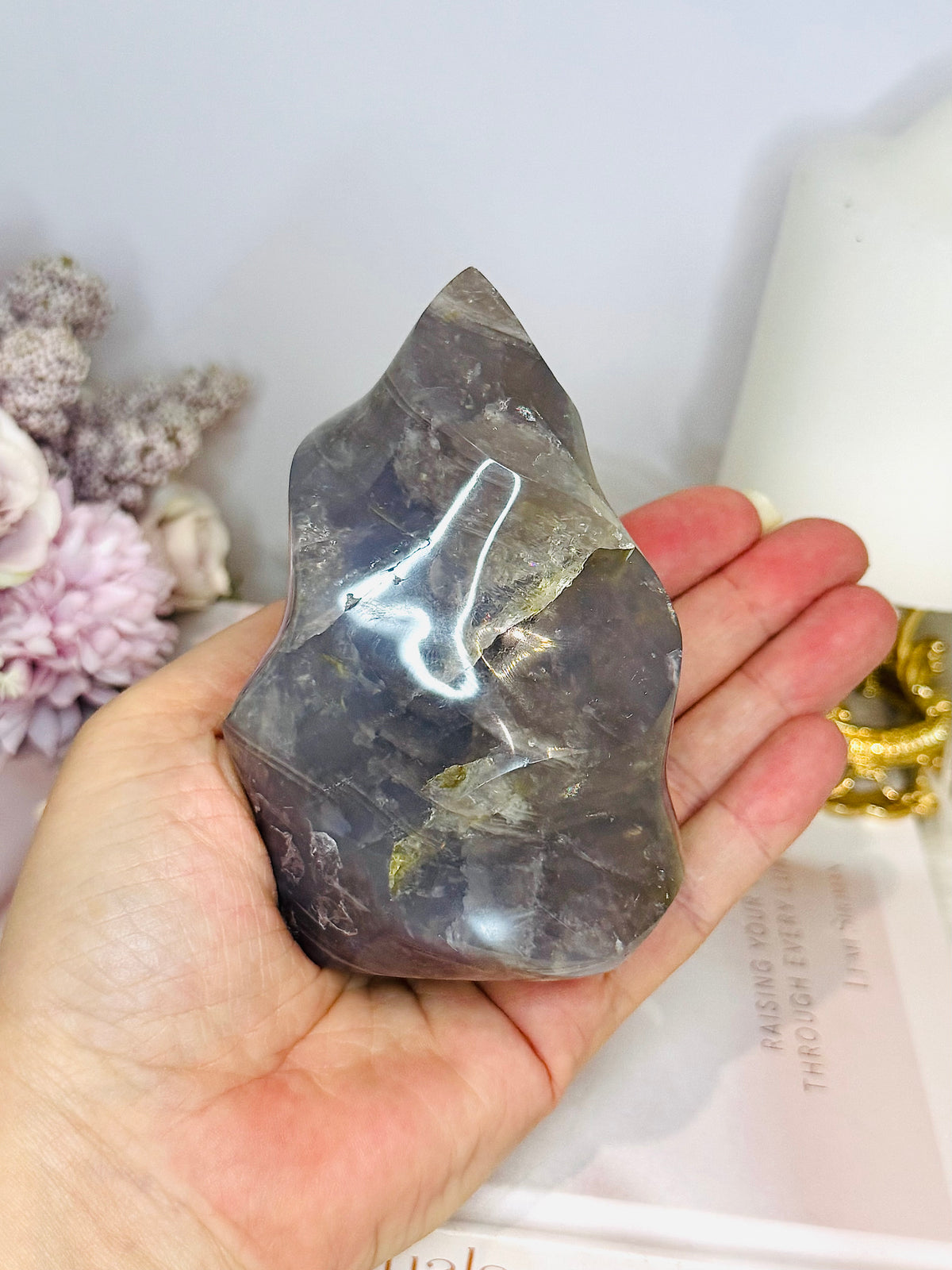 Large Blue Rose Flame 11cm 476g