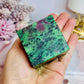 Ruby In Zoisite Carved Cube 383g