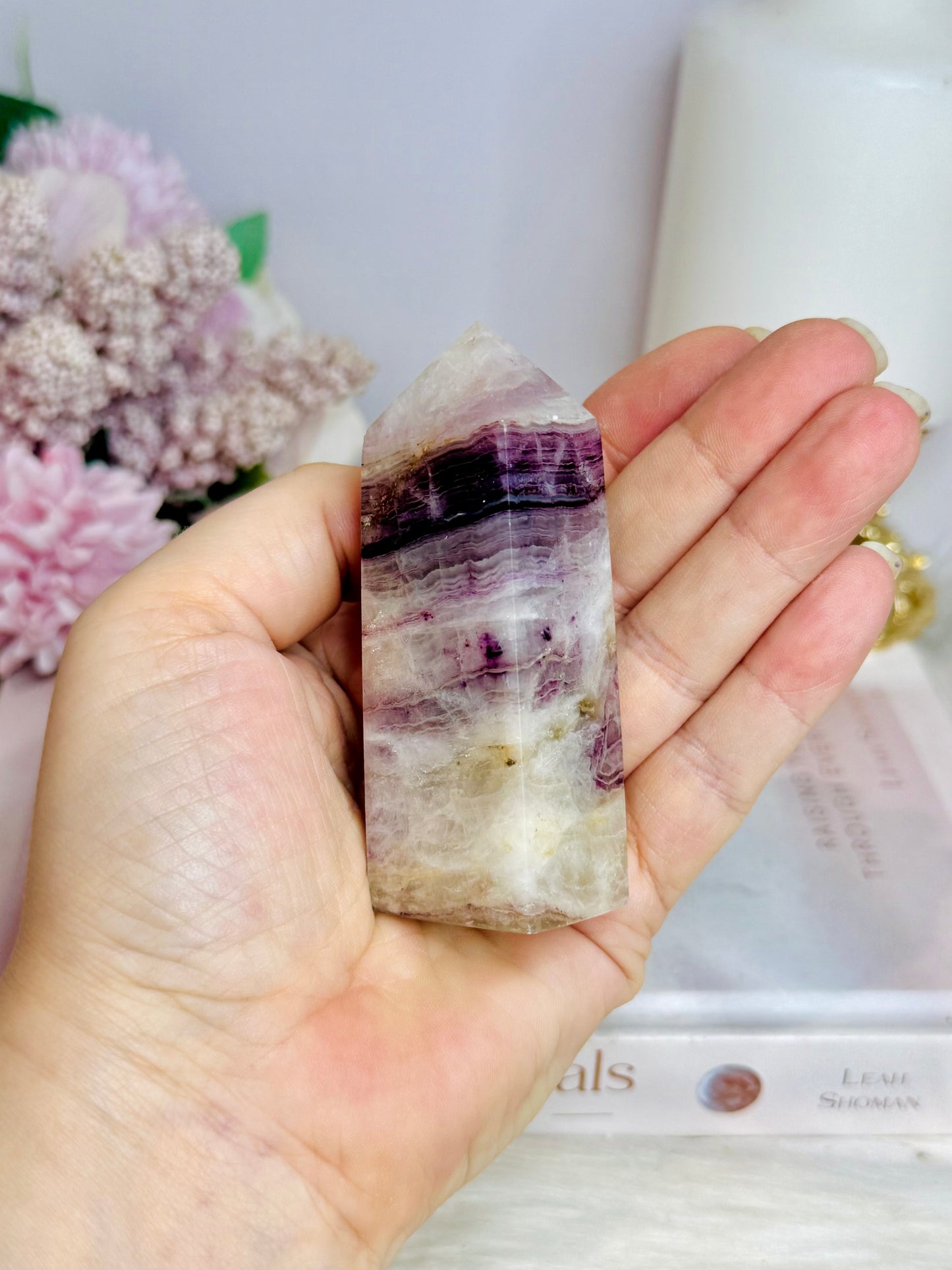 Chunky Purple Fluorite Tower 8.5cm