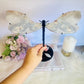 Masterpiece!!! Huge 27cm x 22cm Flower Agate Dragonfly Wings on Stand ~ Just Divine