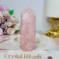 Chunky Rose Quartz Tower 10cm