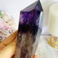 Wow!!! High Grade Large Amethyst Dragon Tooth Phantom Wand With Stunning Rainbows 18cm