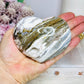 High Grade Druzy Ocean Jasper Carved Puffy Heart 385g
