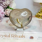 Chunky Smokey Quartz Heart On Stand