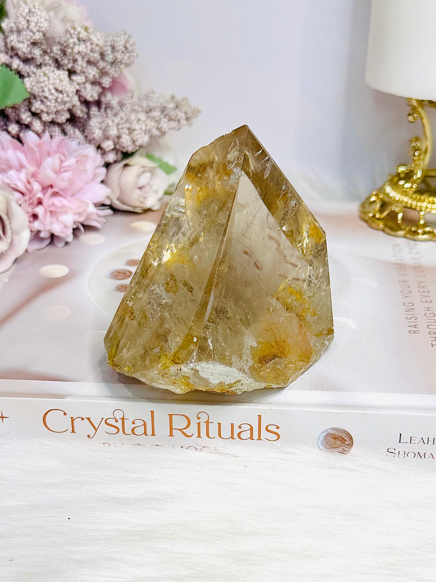 Natural Golden Healer Quartz Polished Freeform 10cm 421g