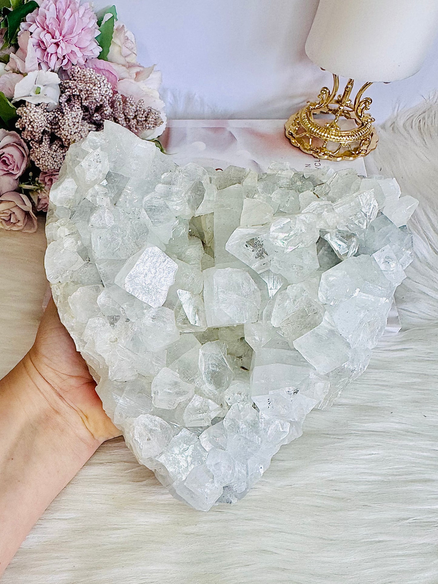 ⚜️ SALE ⚜️ Collectors Piece ~ High Grade Huge Natural White Apophyllite Cluster 1.79KG