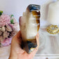 Large Chunky Druzy Agate 11.5cm 584gram Carved Butterfly