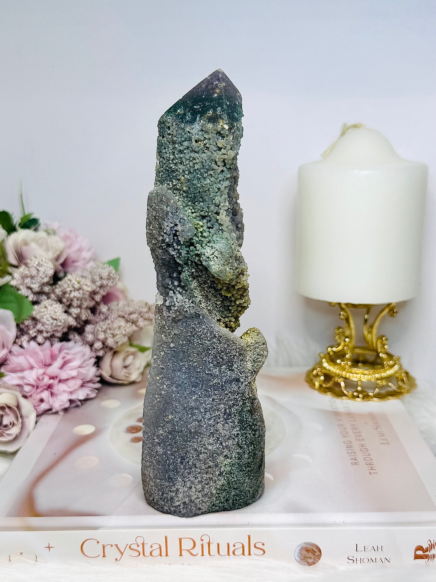 Large Unique Grape Agate Tower | Freeform 19cm 512g