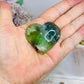 Green Feather Fluorite Heart 5cm