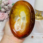 Large Carnelian Carved Bowl 13.5cm 705g