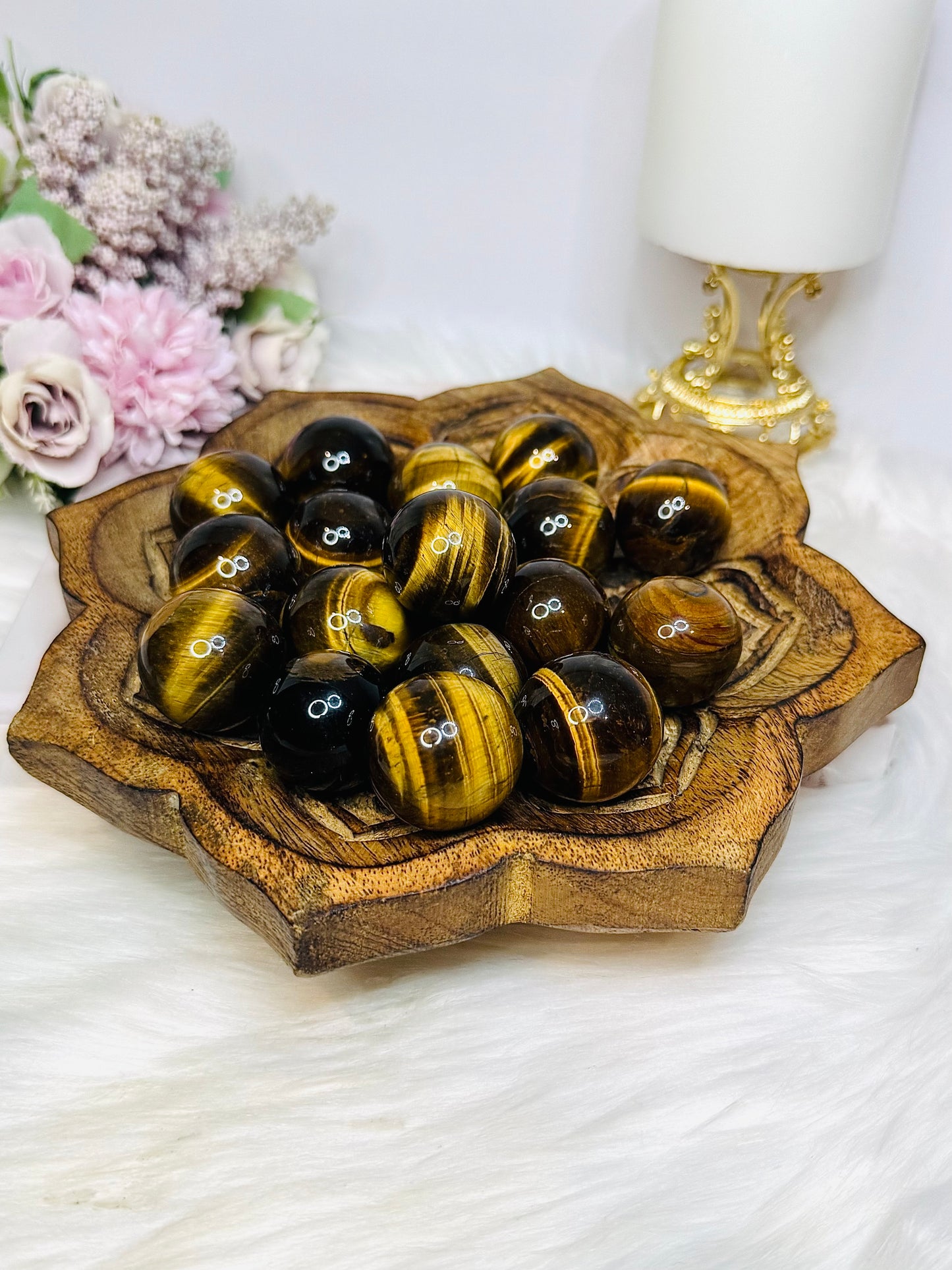 Small Tigers Eye Spheres $12 each
