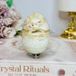 Caribbean Calcite Druzy Egg On Stand 7cm