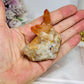 Natural Tangerine Quartz Cluster Specimen 92g