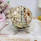 Large Money Agate Druzy Sphere on Stand 389g