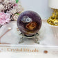 Crazy Lace Amethyst Sphere on Stand 316g