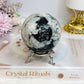 Large Rainbow Moonstone Sphere with Blue Flash 464g