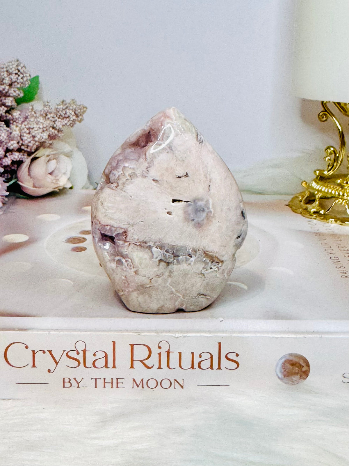 Pink Amethyst Druzy Flame | Freeform 7cm