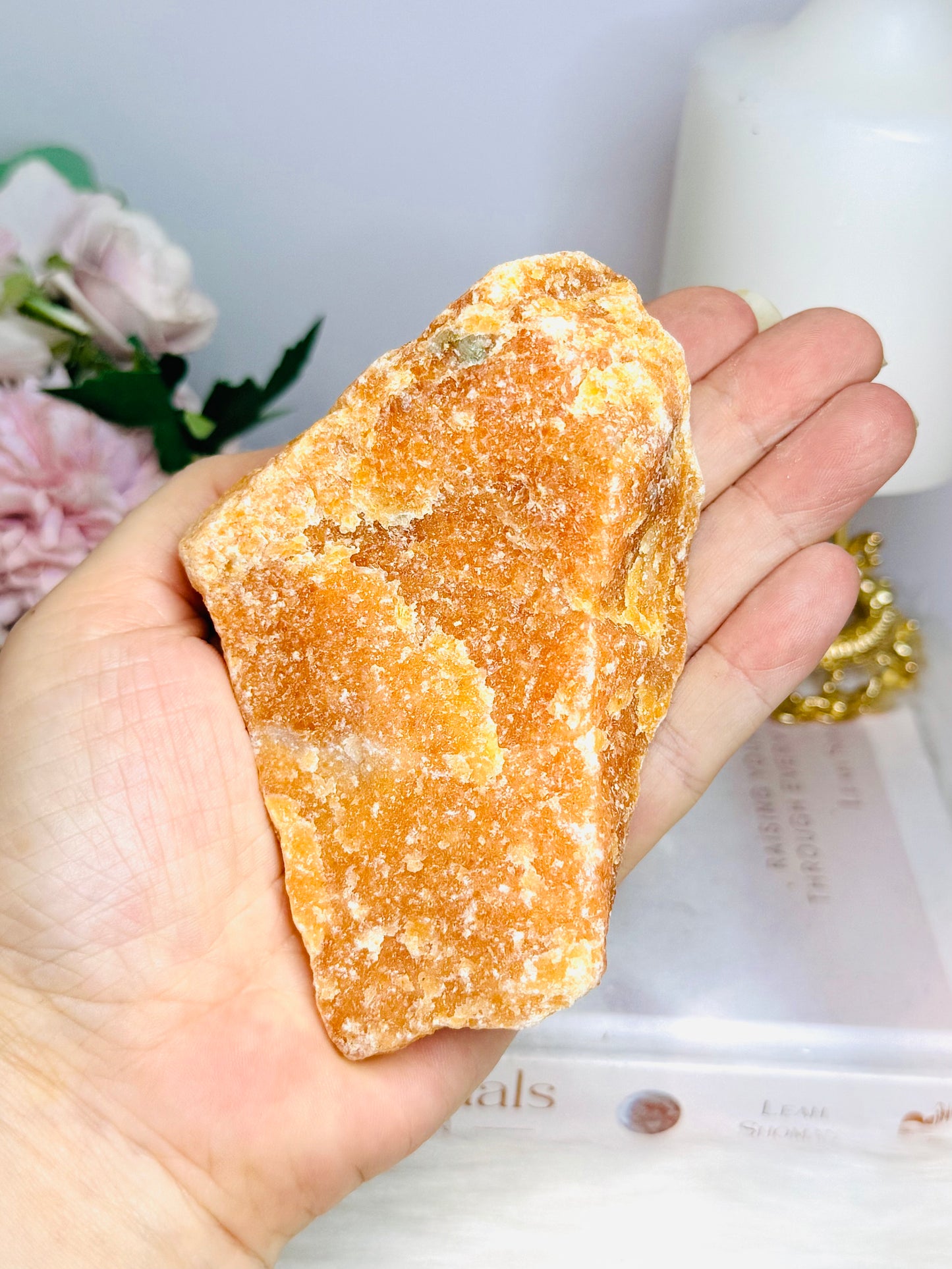 Natural Raw Orange Sunstone Specimen 264g