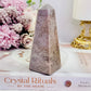 Gorgeous Chunky 10cm Pink Amethyst Obelisk | Tower From Brazil