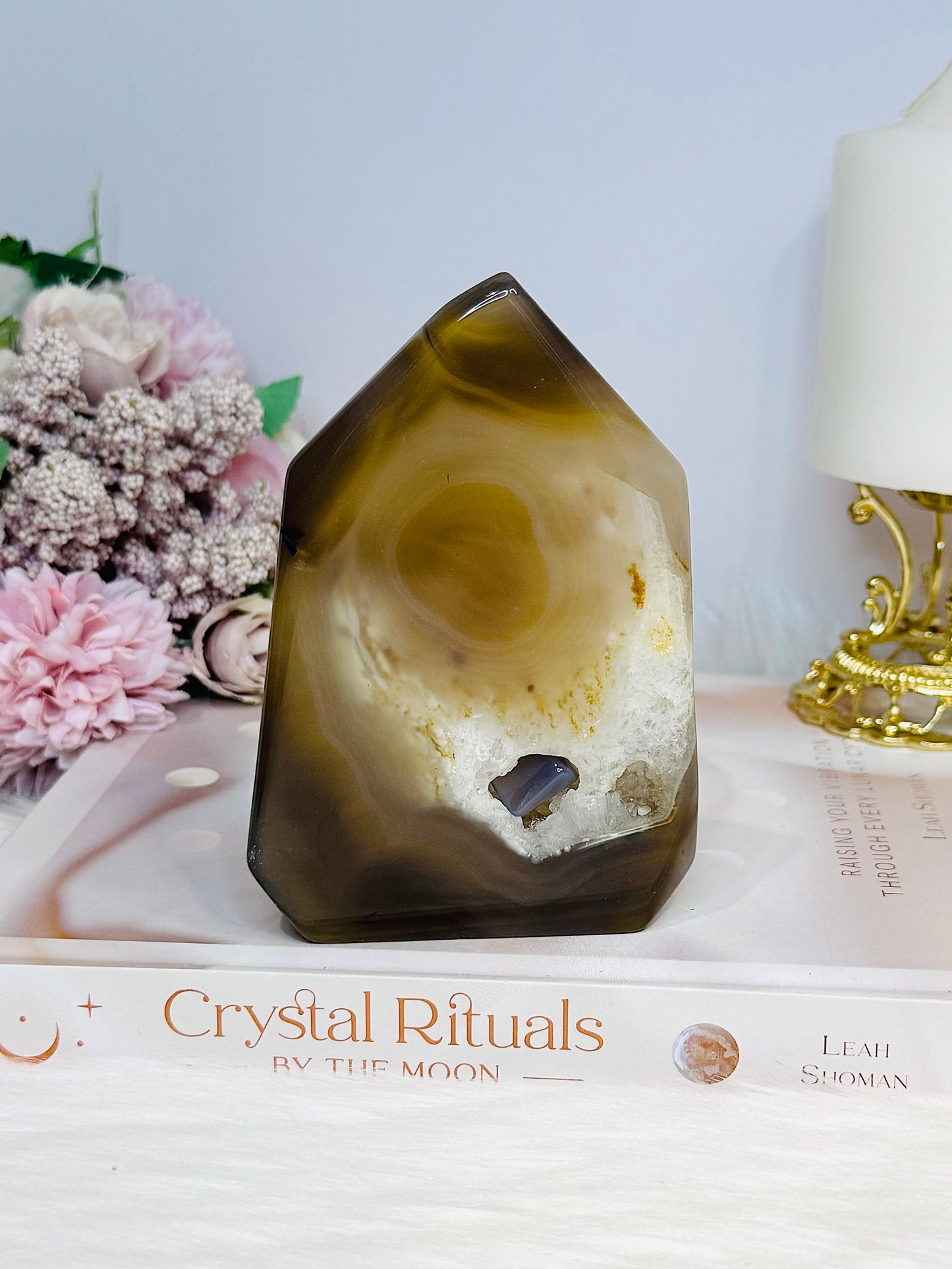 Druzy Agate Tower 12.5cm