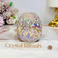 Angel Aura Rose Quartz Filigree Skull 8.5cm 349g