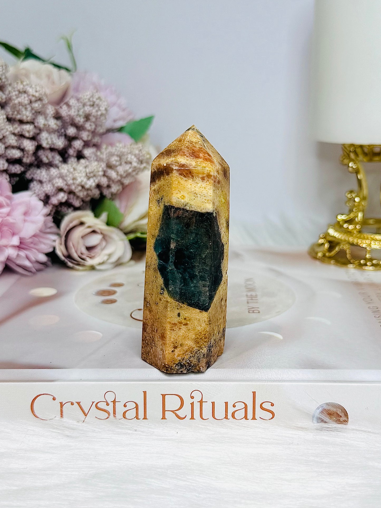 Sunstone & Apatite Chunky Tower 8cm