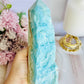 High Grade Divinely Gorgeous Large Natutal Blue Aragonite Chunky Tower 17cm