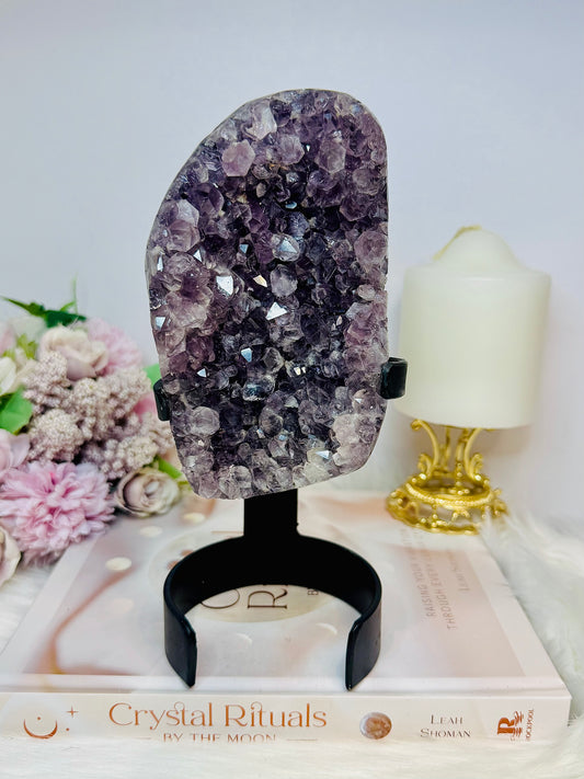 Amethyst Cluster Freeform on Stand 20cm 638g