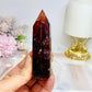 High Grade Fire Quartz Tower with Rainbows 8.5cm
