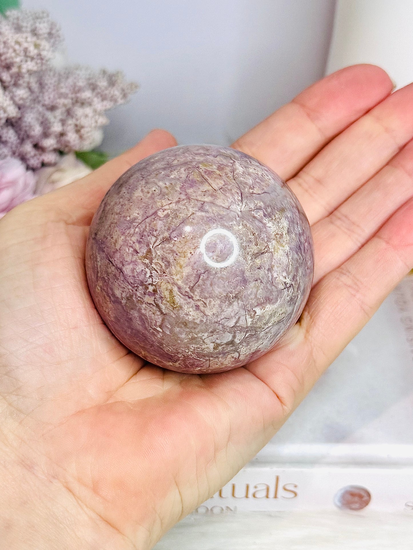 Rare Phosphosiderite Sphere On Stand 262g