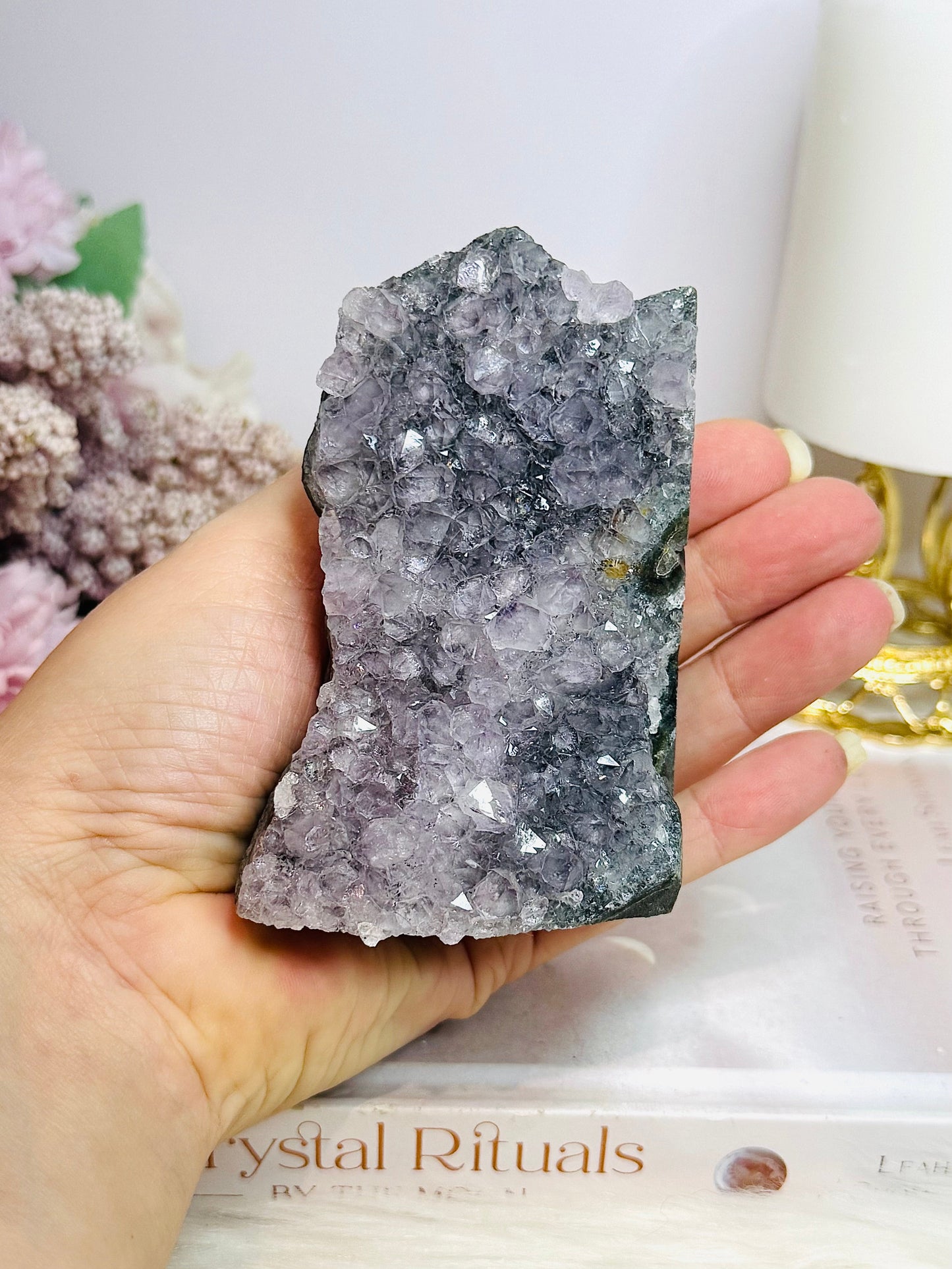 Amethyst Base Cut Cluster 9.5cm