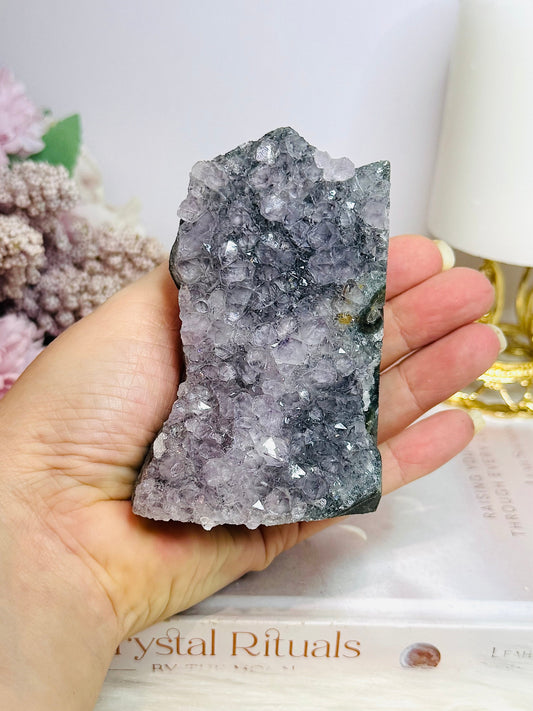 Amethyst Base Cut Cluster 9.5cm